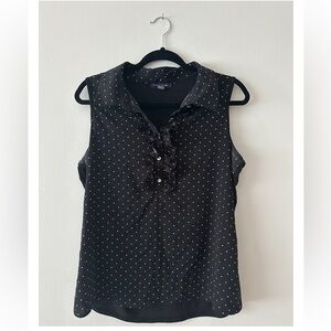 Tommy Hilfiger Black Polka Dot Blouse
